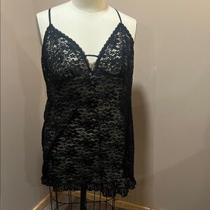 Secret Treasures 3x Black Lace Chemise